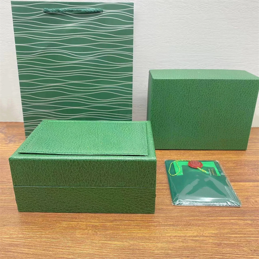 Factory Supplier Green Rox with Original Wooden Watch Box Luxury Brand with Papers Card Can Customization AAA Watche
