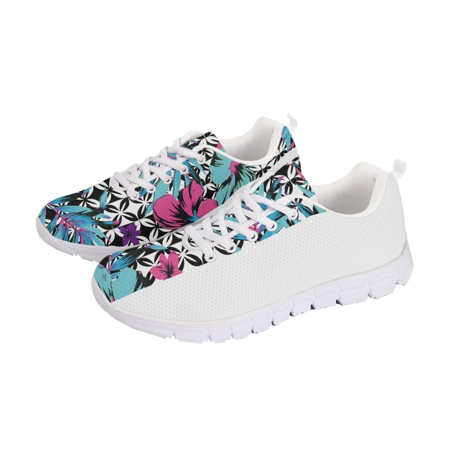 

Полинезийские племенные тату-принты понпей Тотем унисекс Нескользящие кроссовки на мягкой подошве комфортные дышащие сетчатые кроссовки со шнуровкой