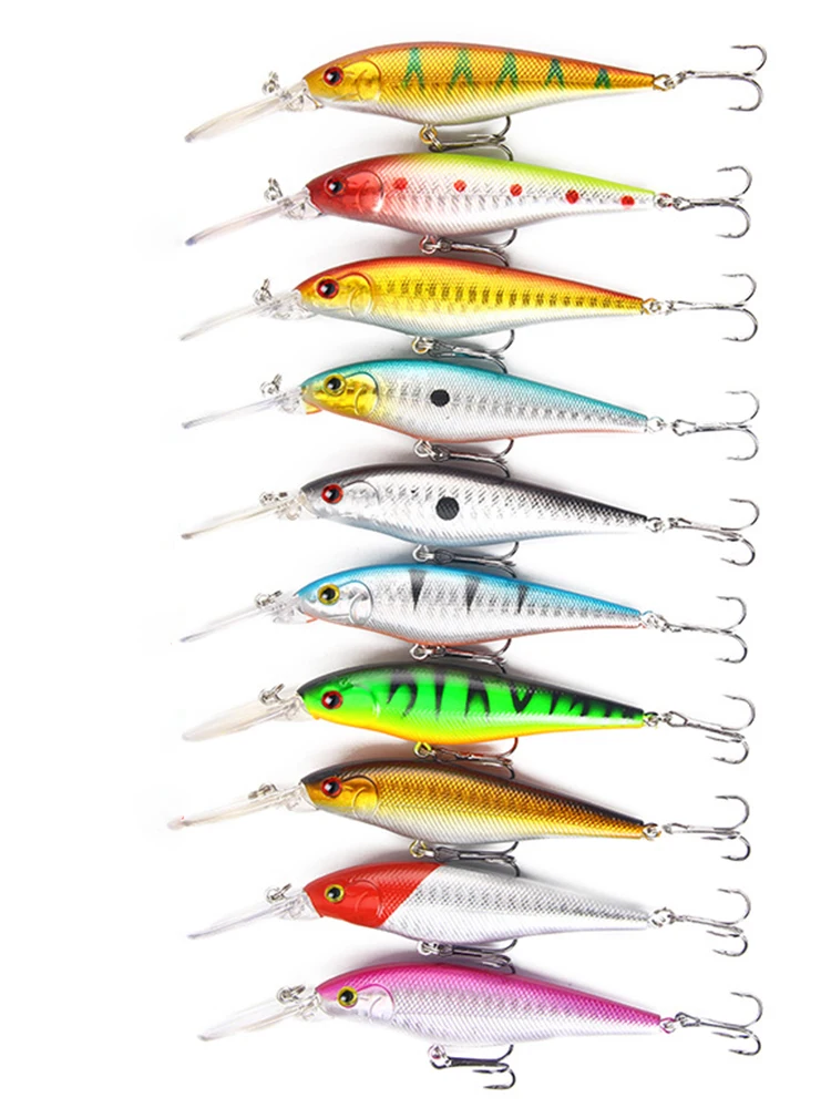 

Artificial Bait 11cm/9.5g Fishing Tackle Underwater Swimming Colored Hard Crank 2023 New Hot Sale