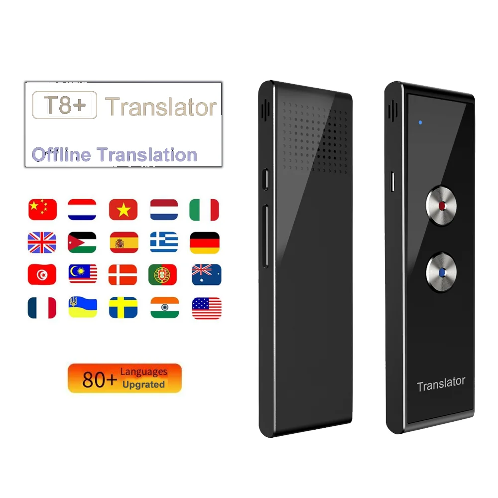 

Wireless Smart Translator 96 Languages Portable Two Way Real Time Instant Mini Voice Translator APP Bluetooth Multi-Language