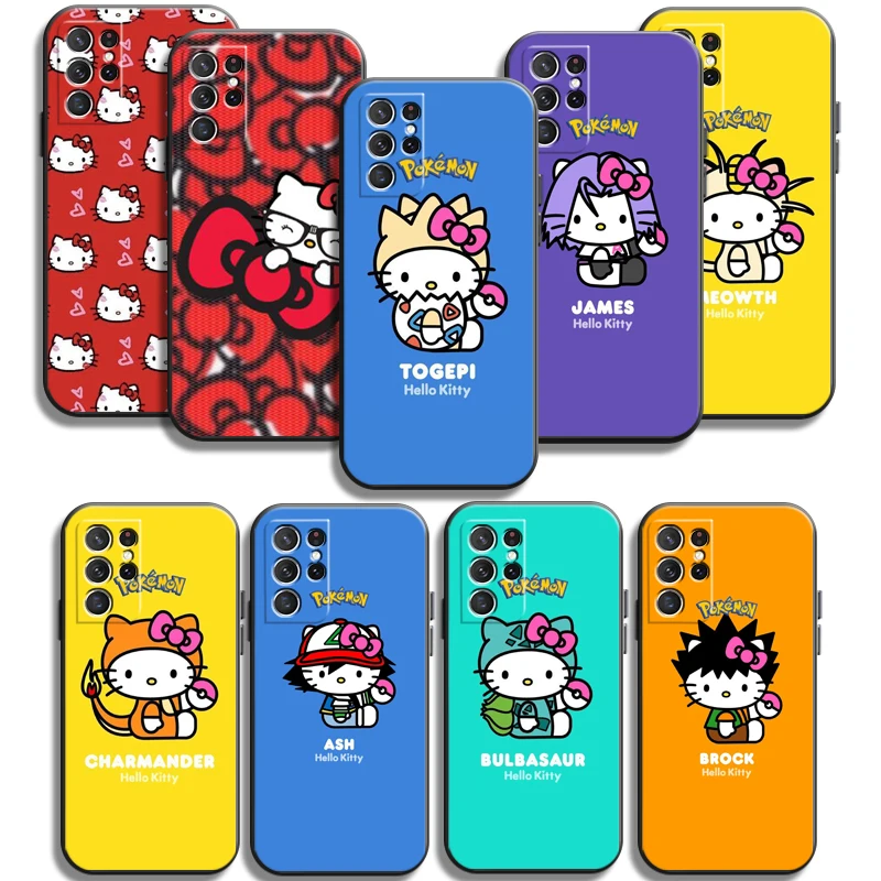 

Hello Kitty Pokémon Phone Cases For Samsung Galaxy A31 A32 4G A32 5G A42 5G A20 A21 A22 4G 5G Funda Back Cover Coque