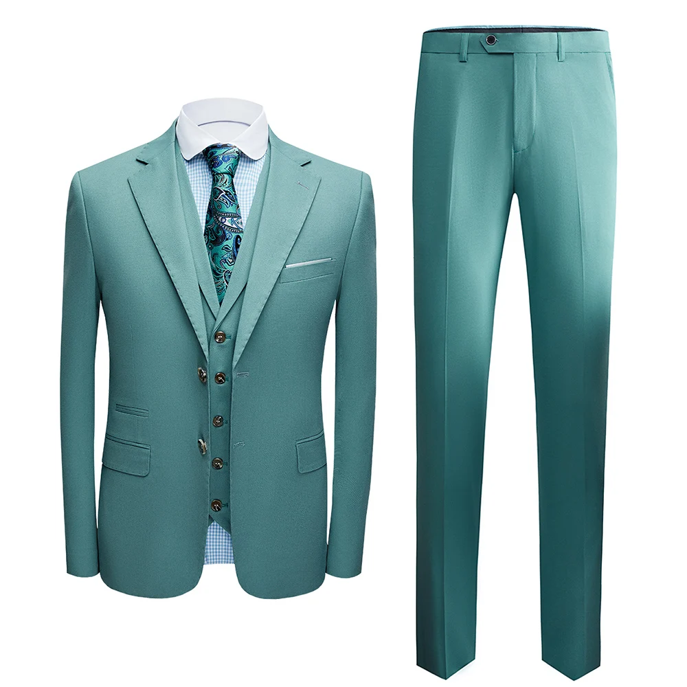 For Wedding High Quality Mens Suits 3 Piece Terno Masculino Costume Homme Mariage