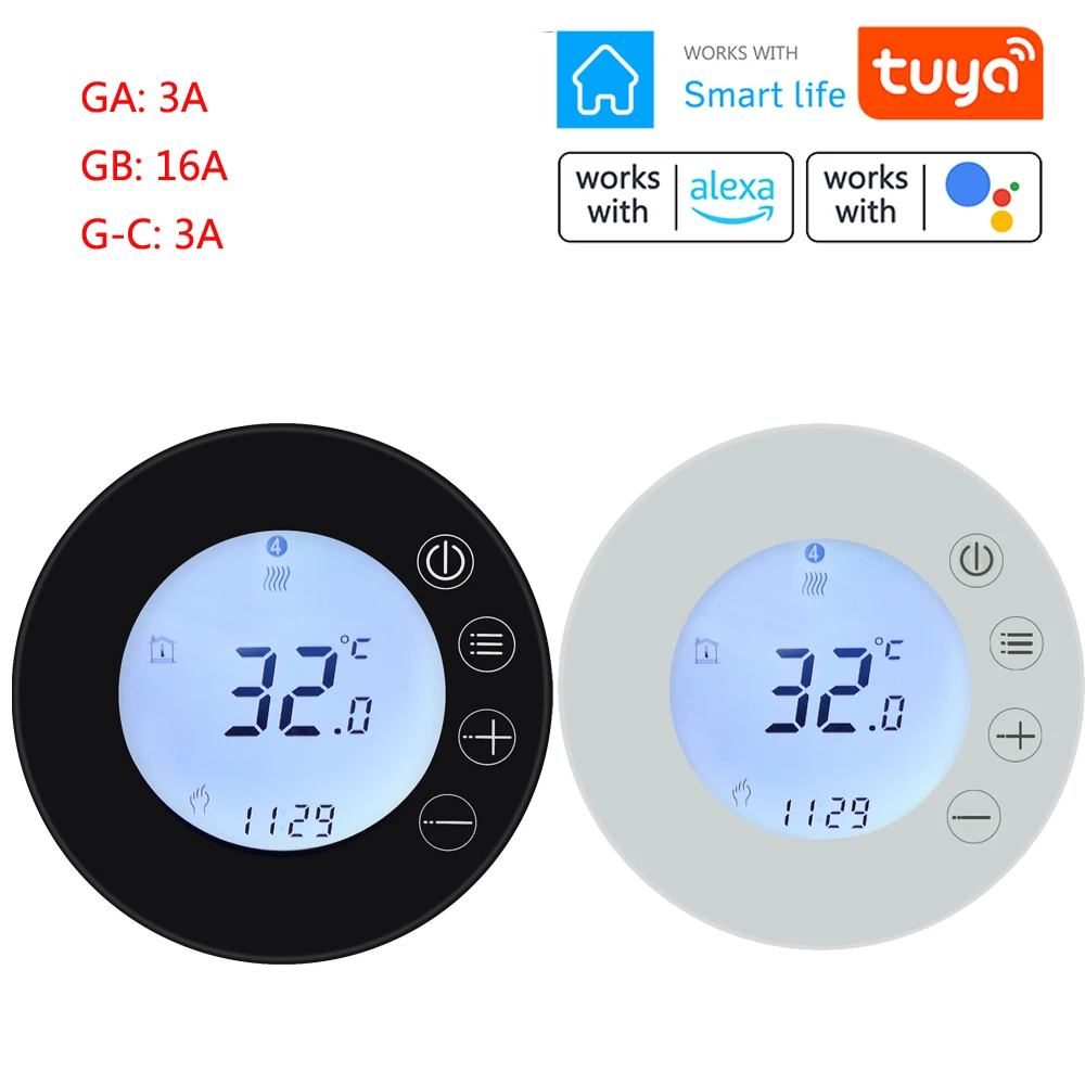 

Tuya WiFi Thermostat, Electric Floor Heating Water/Gas Boiler Temperature Remote Controller for Google Home, Alexa, Smart Life