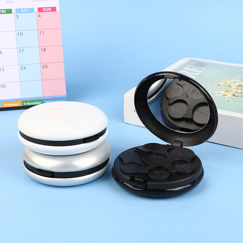 Круглый дозатор для долларов евро хранения монет женский кошелек коробка