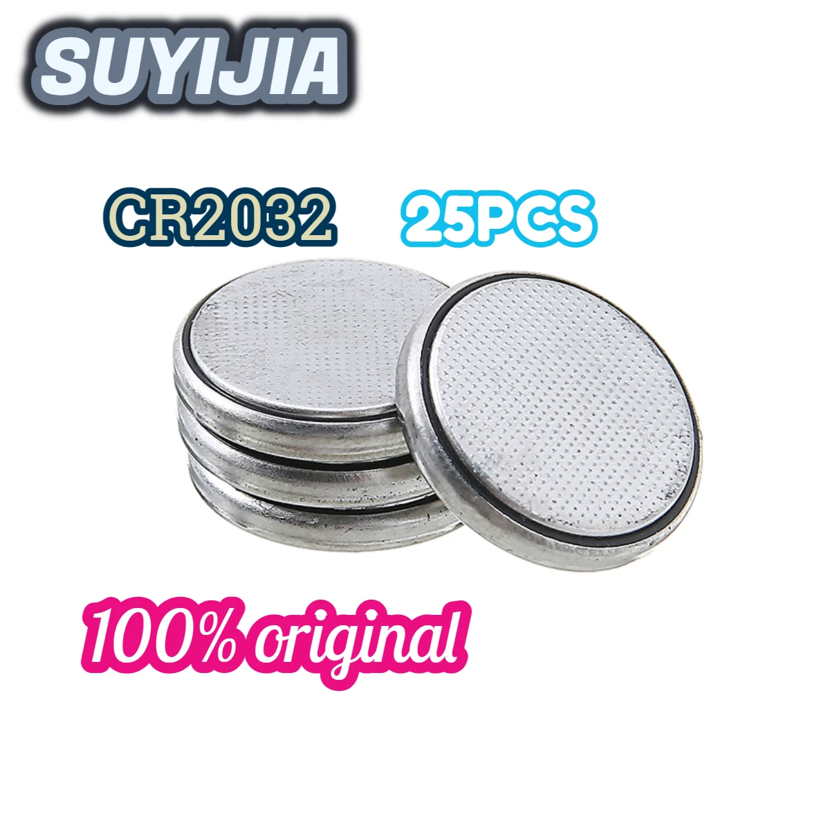 SUYIJIA 100% original  25pcs/set CR2032 3 Volt Lithium Battery Button Cell Coin Batteries For Watches Calculators Toys And Games