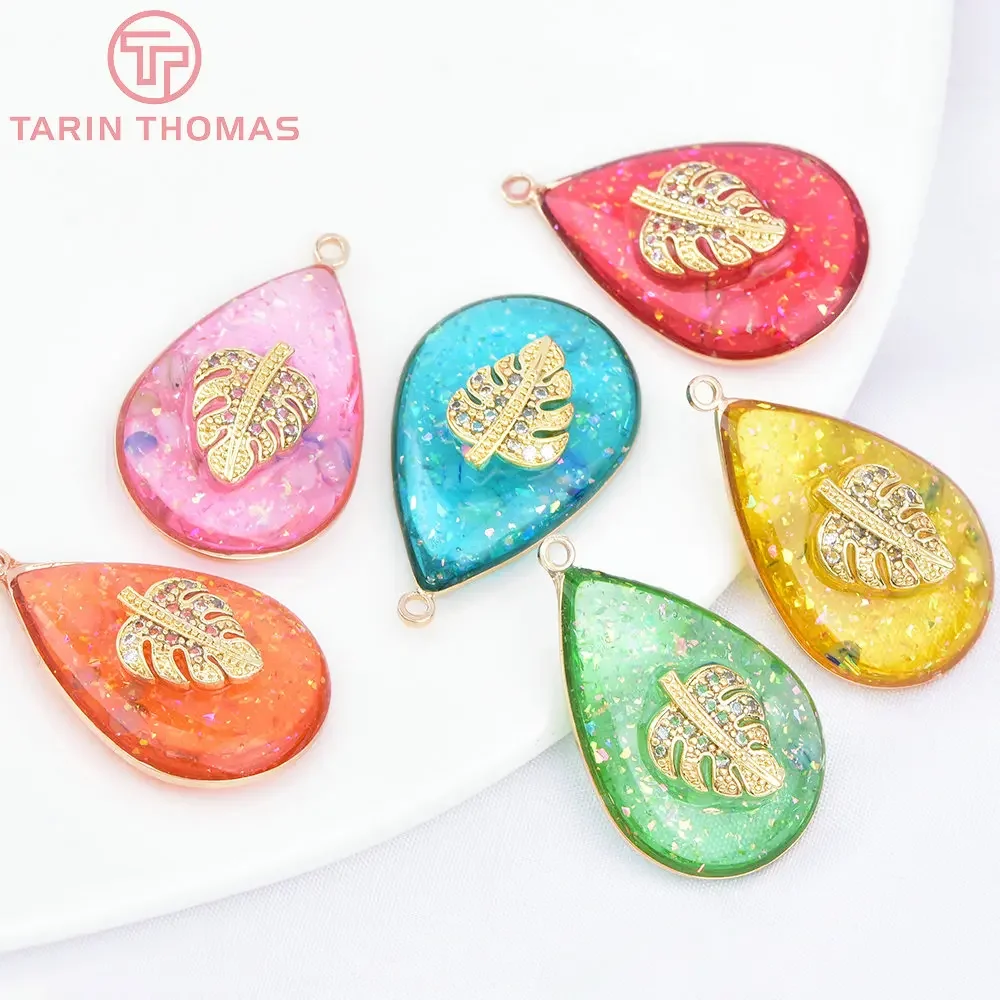 Латунная фурнитура для изготовления ювелирных изделий сделай сам 6 шт. 24 к