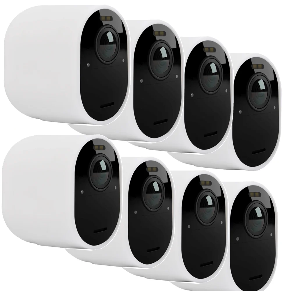8Pcs Protective Silicone Skins with Sunroof for Arlo Ultra/Ultra 2 & Arlo Pro 3/Pro 4 Security Cameras