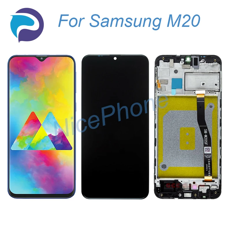 ЖК-экран для Samsung M20 + сенсорный дигитайзер дисплей 2340*1080 SM-M205F/FN/G/M