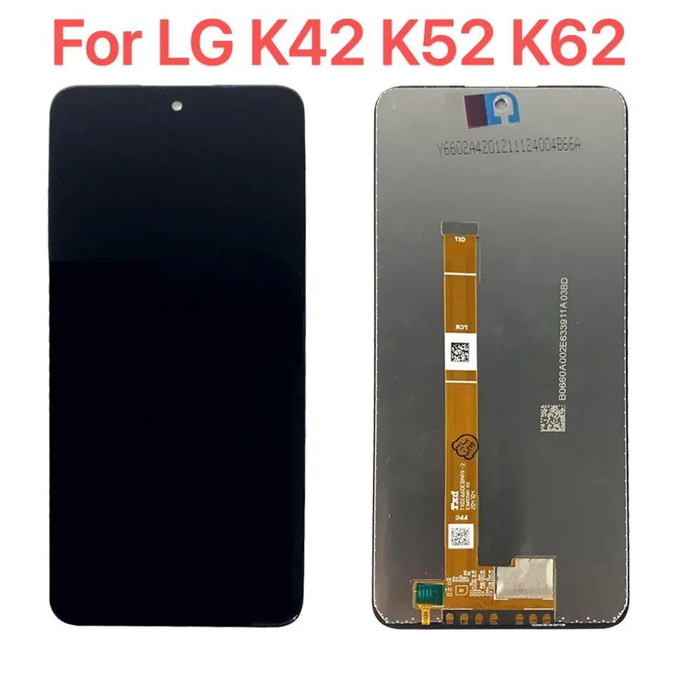 

6,6 "Оригинальный ЖК-дисплей для LG K42 K52 K62 сенсорный экран дигитайзер новая сборка для LG K420 K525 K520 ЖК-дисплей