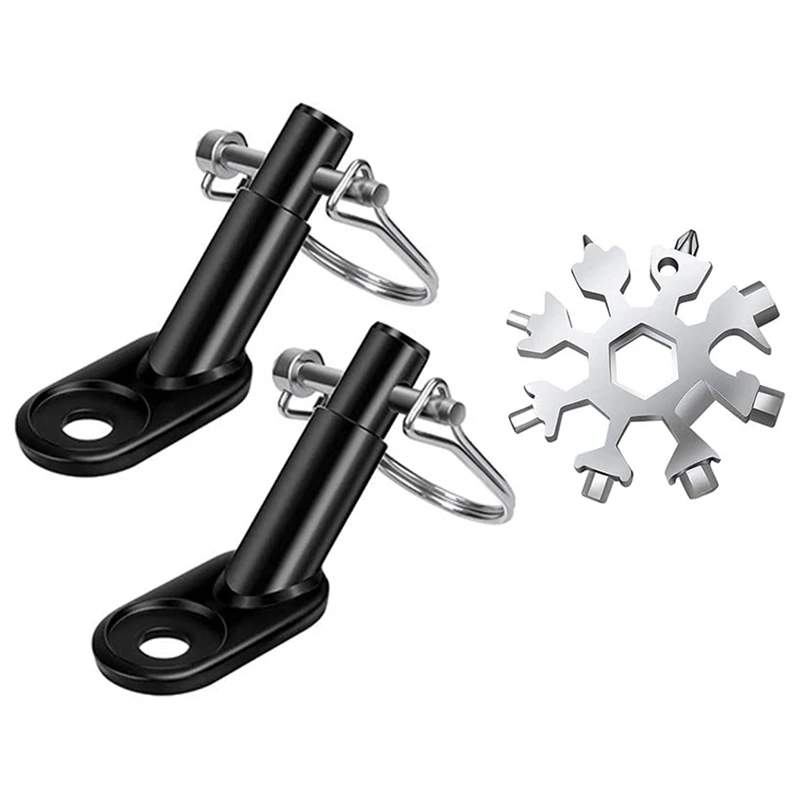 

Bicycle Trailer Coupling Bicycle Towing Hitch With Locking Pin For Baby Trailer Traction Head With Snowflake Tool