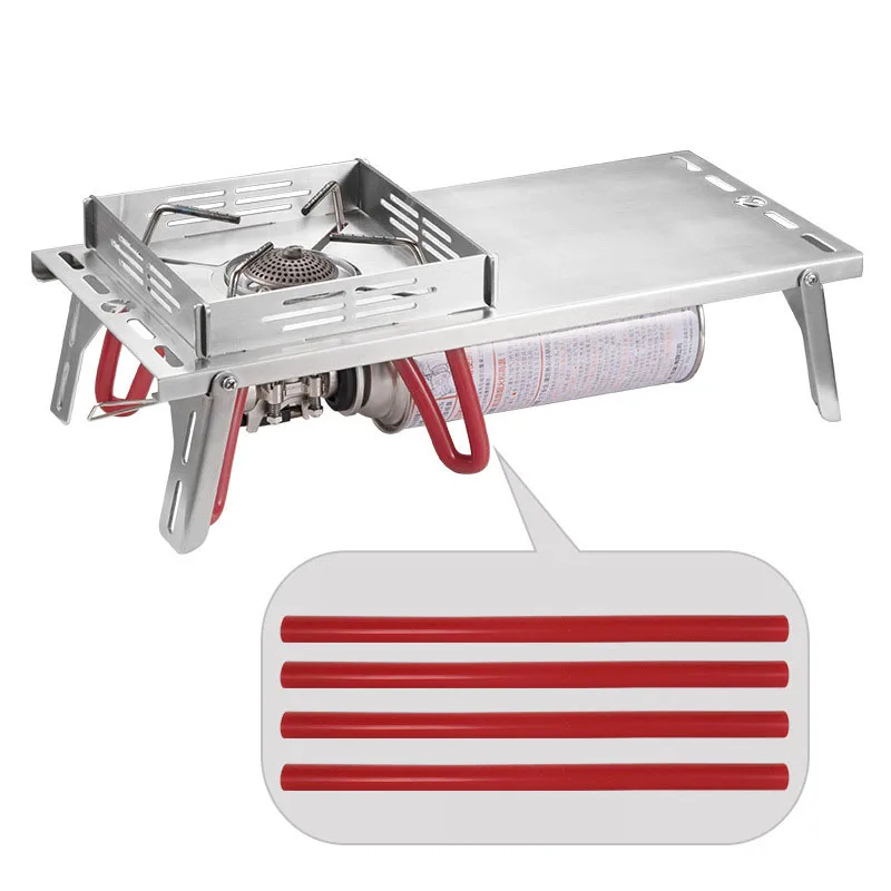 

Уличный Складной Ветрозащитный стол для плиты Campingmoon, аксессуары для кемпинга из нержавеющей стали, ветрозащитный и теплоизолированный стол