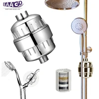 filtered shower head set 8 stages shower filter for hard water removes chlorine and heavy metals showerhead filter high output