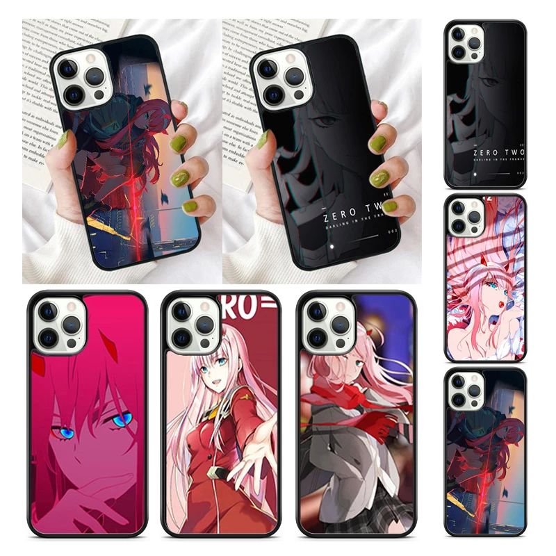 Чехол для телефона с аниме-девушкой Хиро Zero Two Darling In The Franxx для iPhone 13 14 11 12 Mini Pro Max X XR XS 7 8 Plus Samsung S21 S22