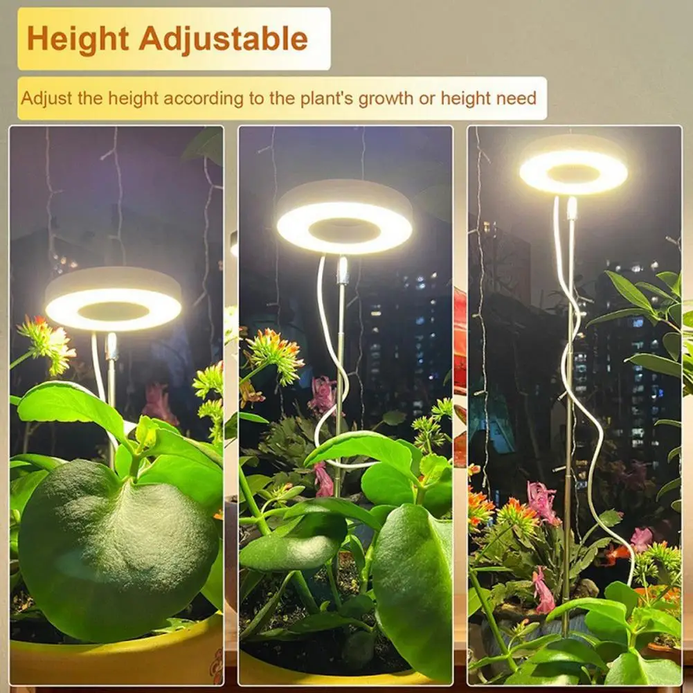 

Led Plant Light Versatile Telescopic Grow Lights Full Spectrum Desk Growth Lamps with Automatic Timer for Indoor for Plant