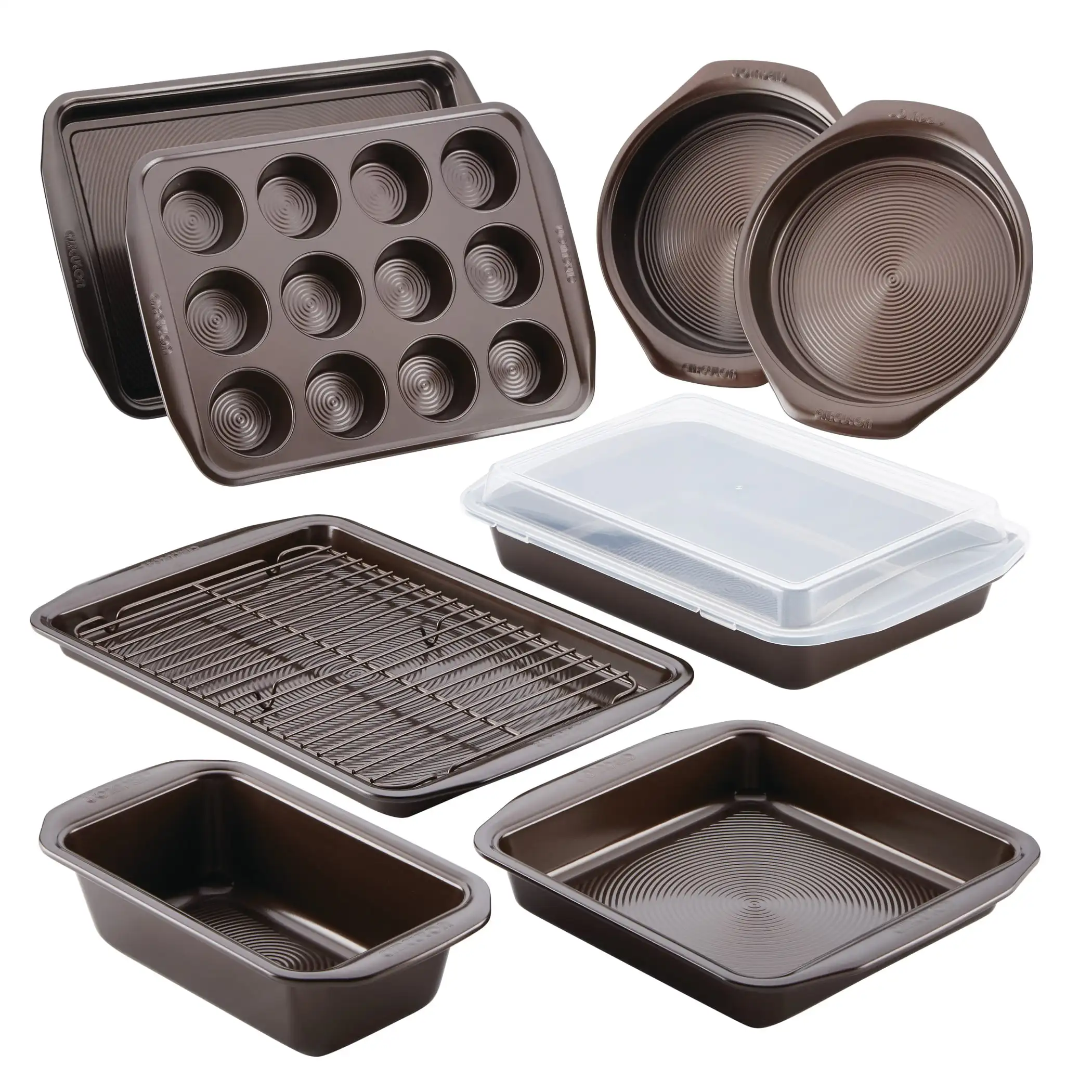 

Circulon Nonstick Bakeware 10 Piece Bakeware Set, Chocolate Brown