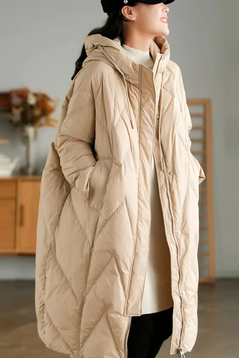 

2022 Down Jacket Women Ultra Light Warm Long Coat Female Parka For Women Casual Outerwear Overcoat