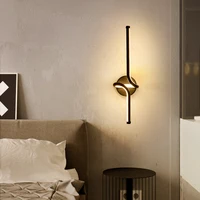 Bedside wall lamp bedroom Nordic light luxury simple modern creative led super bright aisle living room TV background wall lamp