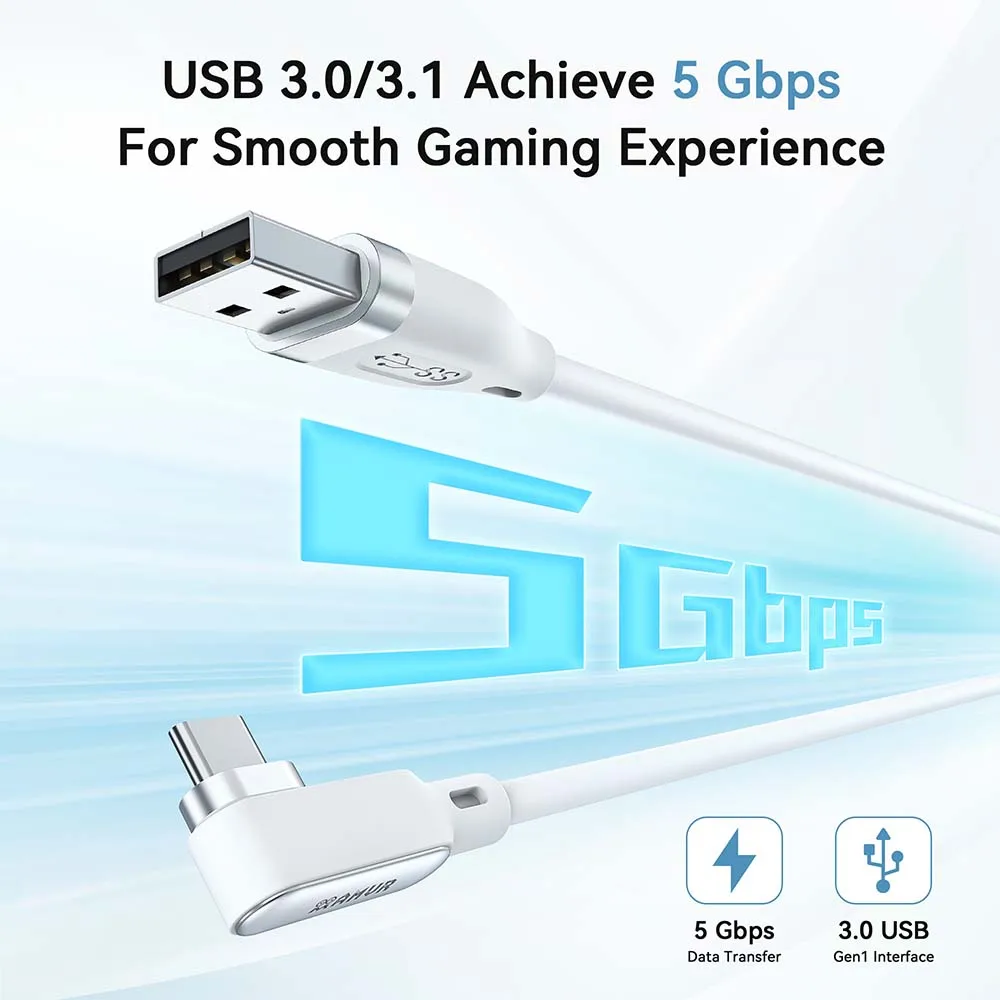 Фото Совершенно новый AMVR кабель 5 м для Quest 3S/3/2/Pro USB-кабель для PICO 4/4 Ultra VR аксессуары №4