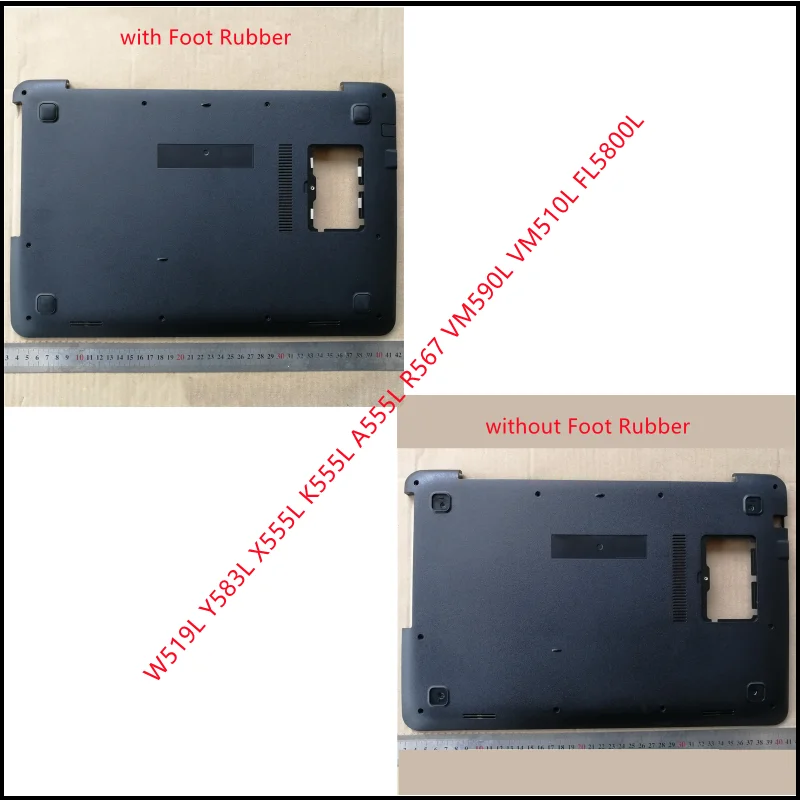 

New Laptop Bottom Cover Carcass Housing Case For ASUS W519L Y583L X555L K555L A555L R567 VM590L VM510L FL5800L shell