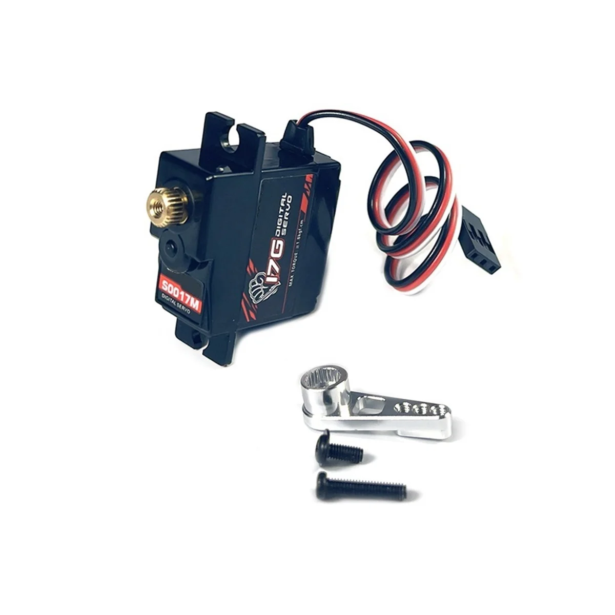 Металлический сервопривод и металлический сервопривод S0017M 17 г 3,5 кг для WPL C14 C24 MN D90 MN99S Запчасти для радиоуправляемых автомобилей, 3