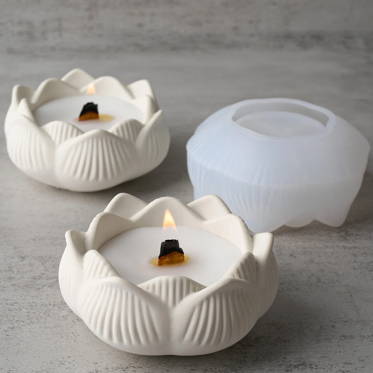 Силиконовый подсвечник в форме лотоса форма сделай сам для свечей чашек