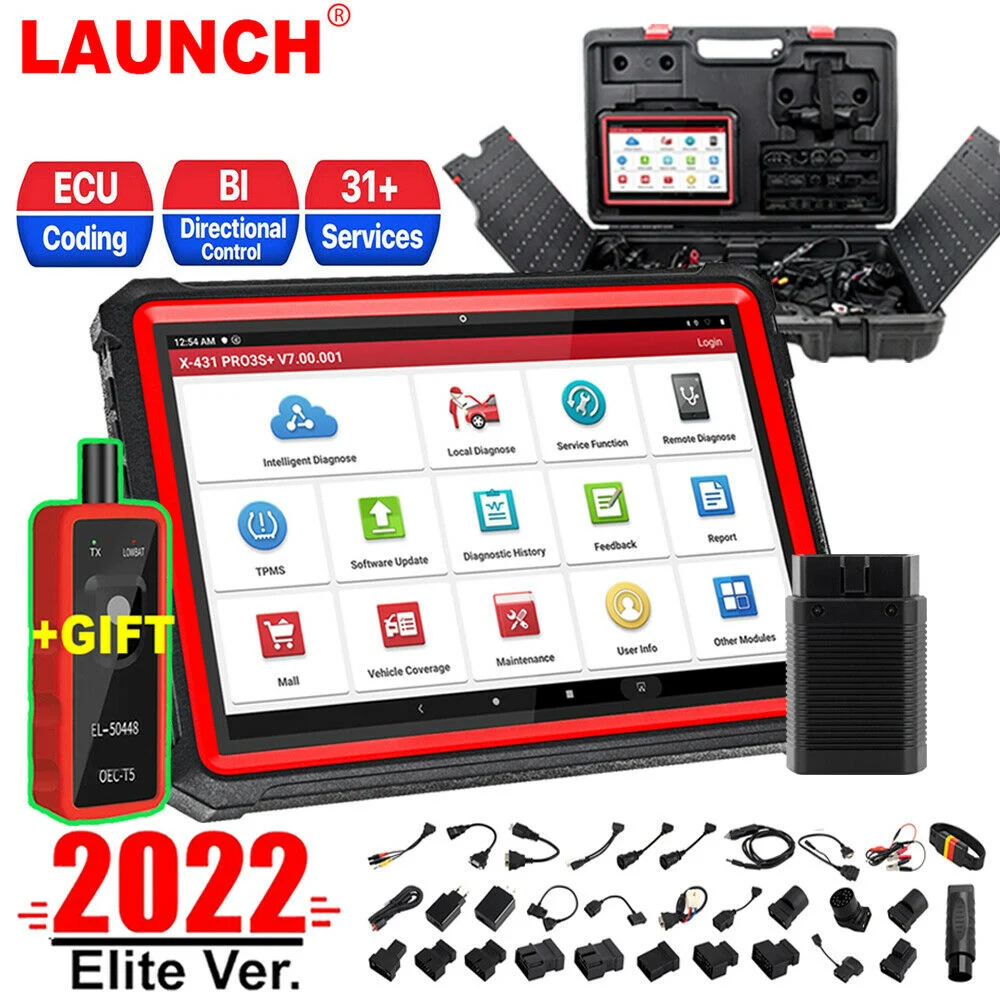 

2022 LAUNCH X431 PRO3S+ Professional Auto Car Diagnostic Tool OBD2 Scanner KEY Coding