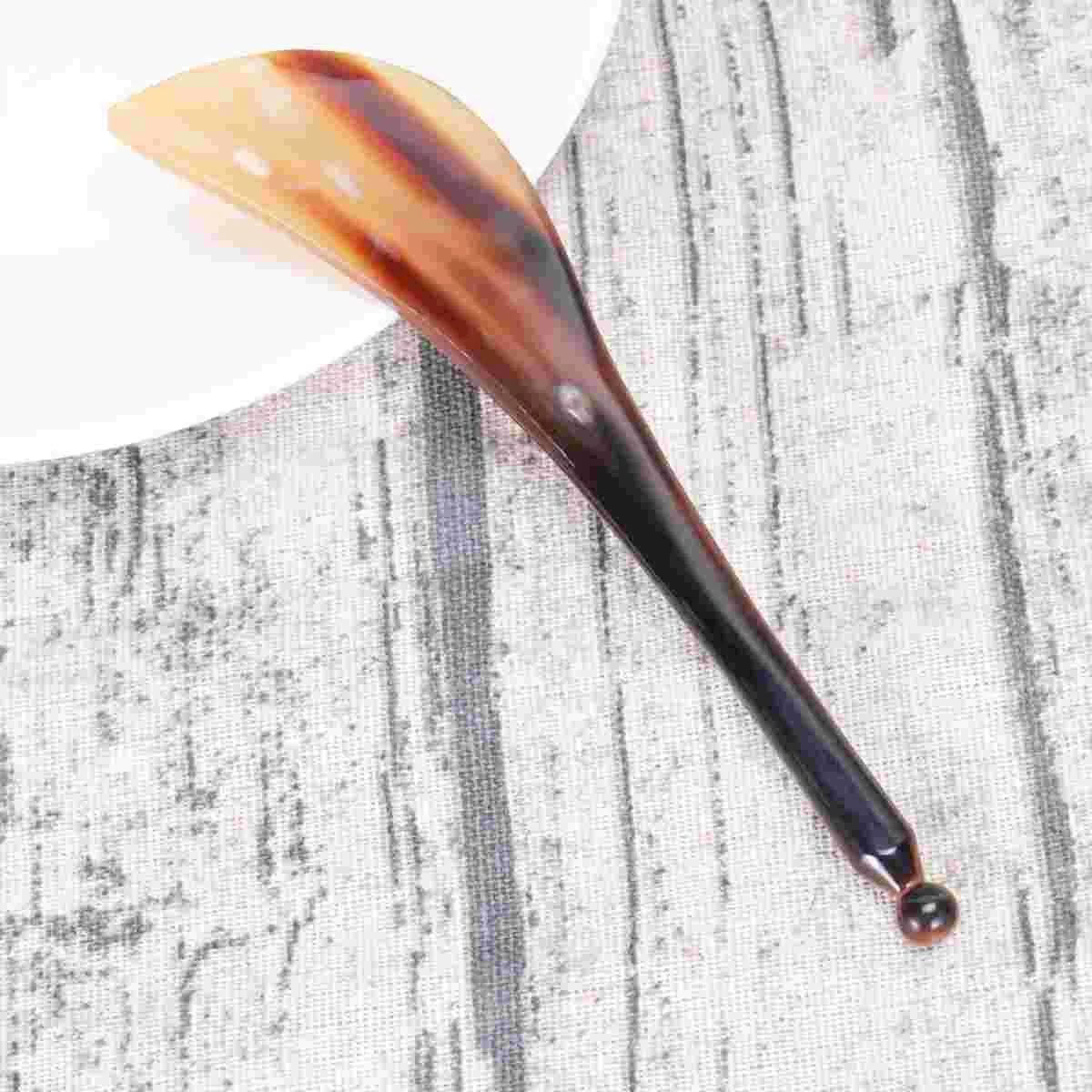 

Jade Trigger Point Acupressure Massaging Therapy Pen Natural Horn Physical Scraping Plate