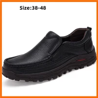 big size 38 48 mens dress italian leather shoes luxury brand mens loafers genuine leather formal loafers moccasins male