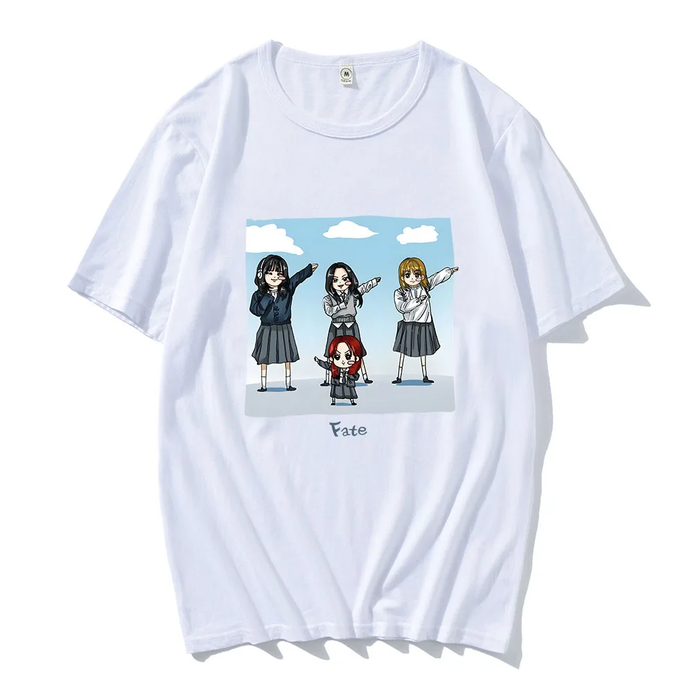 Футболки GIDLE Fate New Song Kawaii футболка с мультяшным графическим принтом хлопковые