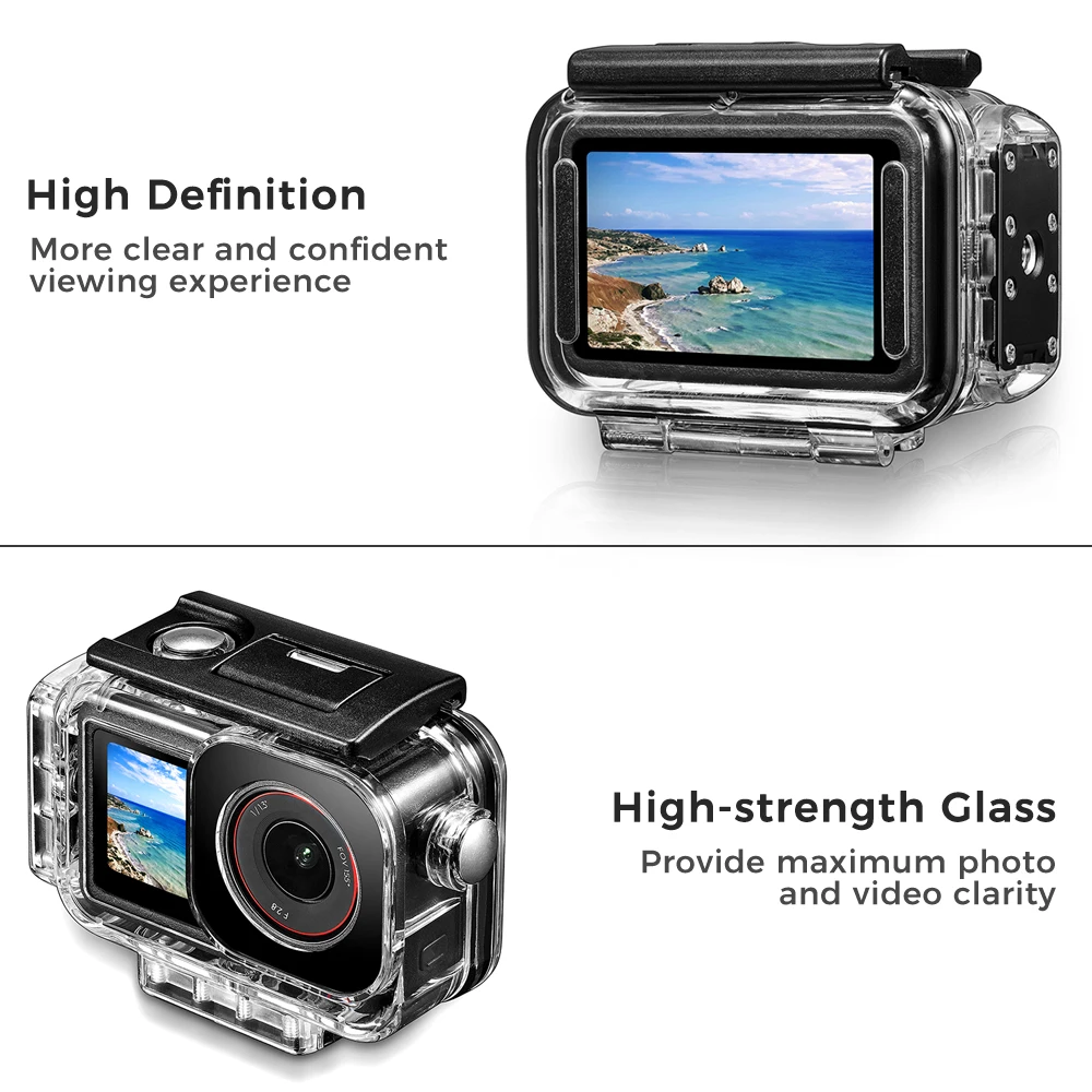 Фото Магнитный водонепроницаемый чехол для DJI OSMO Action 5 Pro 4, 3, 60 м, защитный чехол для подводного погружения, аксессуары для крепления №4