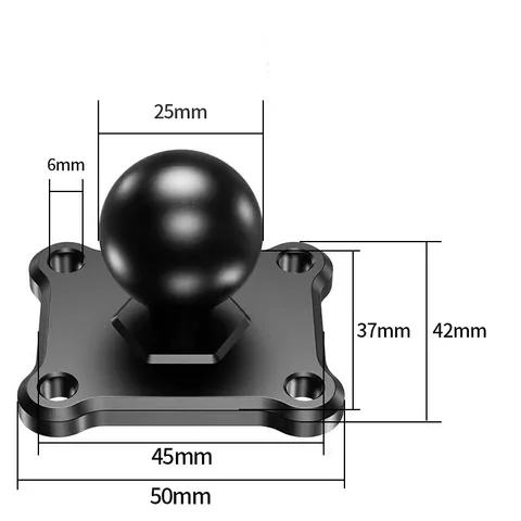 Адаптер с шаровой головкой 1 дюйм, основание для крепления на руль мотоцикла, кронштейн для зеркала заднего вида для DJI GoPro Insta360, аксессуары для экшн-камеры