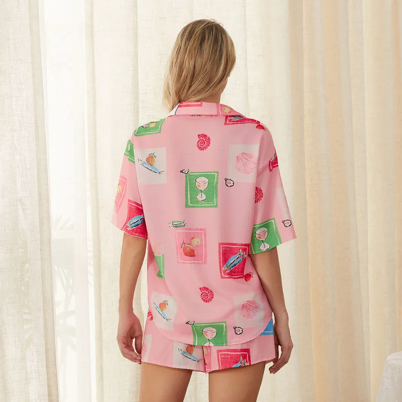 Женский комплект из 2 предметов WPNAKS летняя одежда лацканы воротник пуговицы