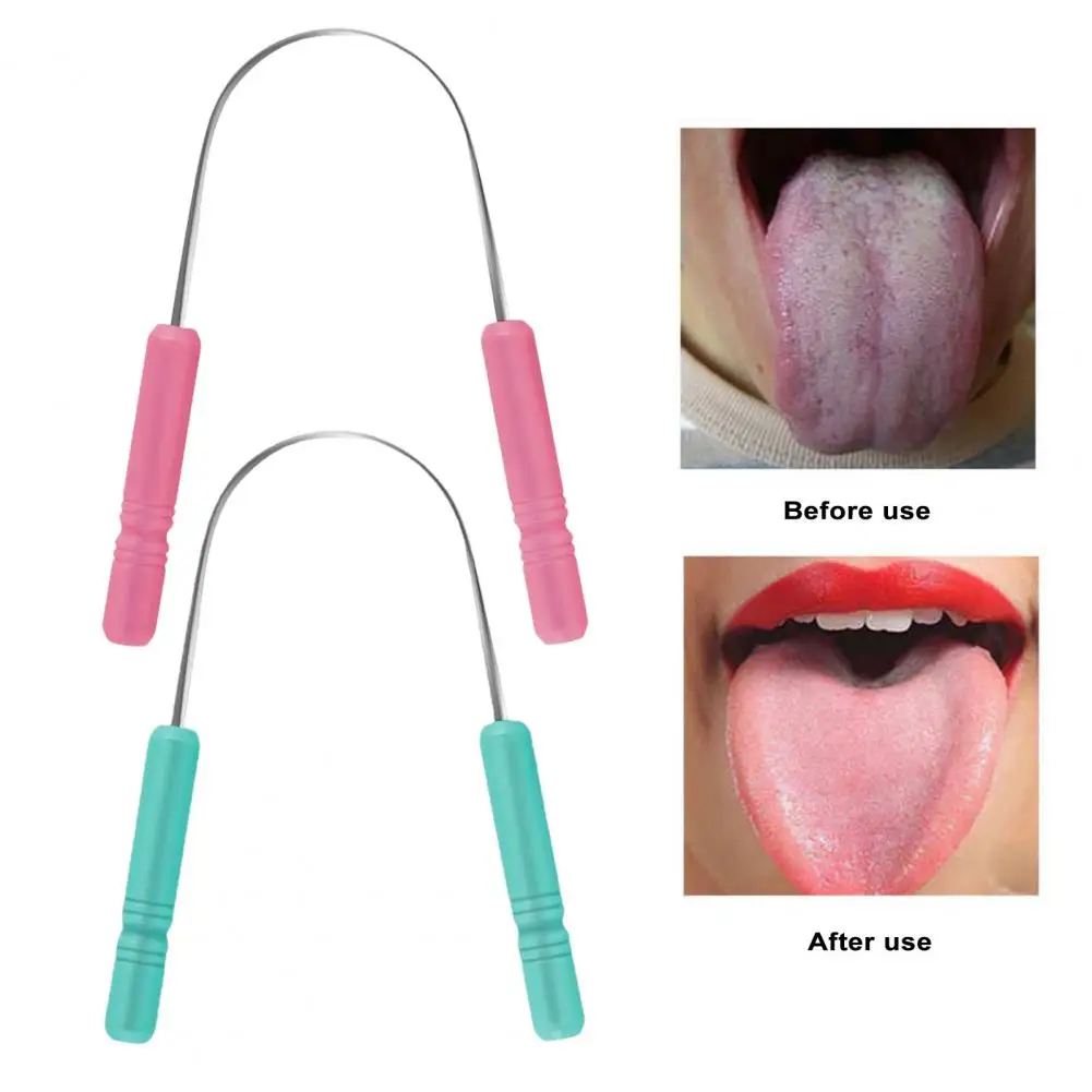 2 шт. скребок для языка из нержавеющей стали