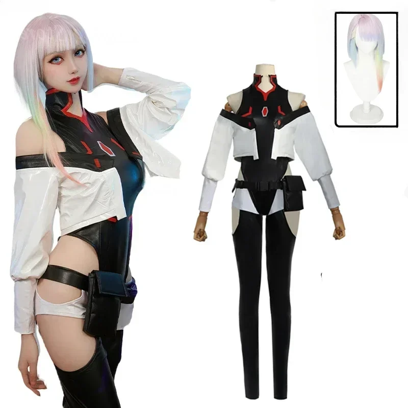 Костюм Люси для косплея из аниме киберпанк эдгерненеры костюм комбинезон куртка