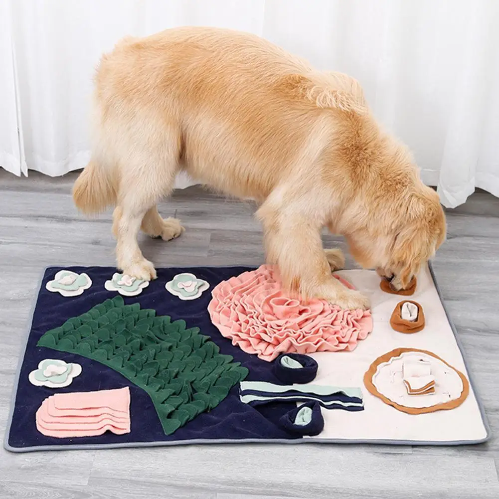 

Snuffle Mat For Dogs Interactive Feed Game With Non Slip Bottom Pad Dog Nose Smell Training Sniffing Pad Washable Dog Toys