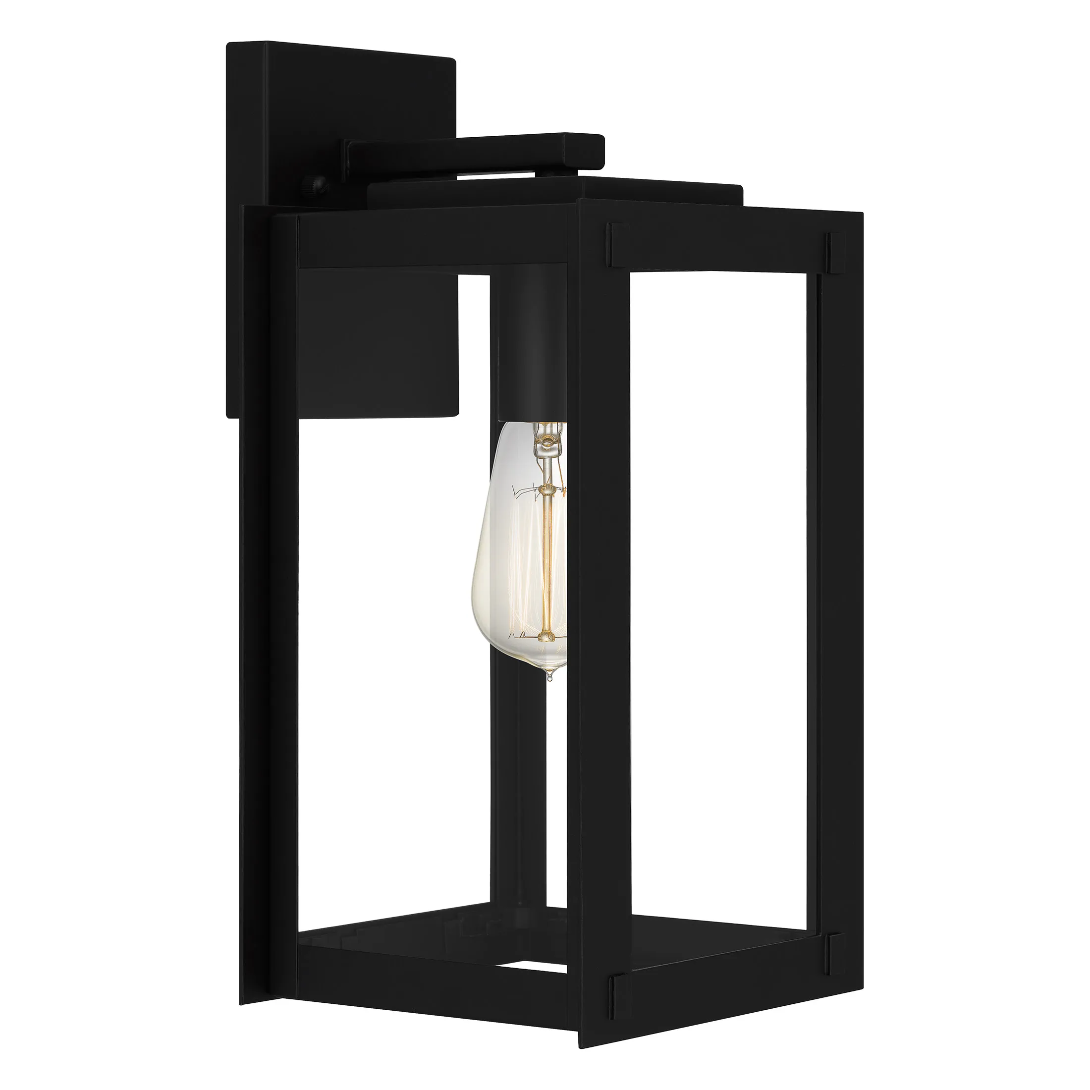 

Eiden 1-Light Matte Black Outdoor Wall Lantern