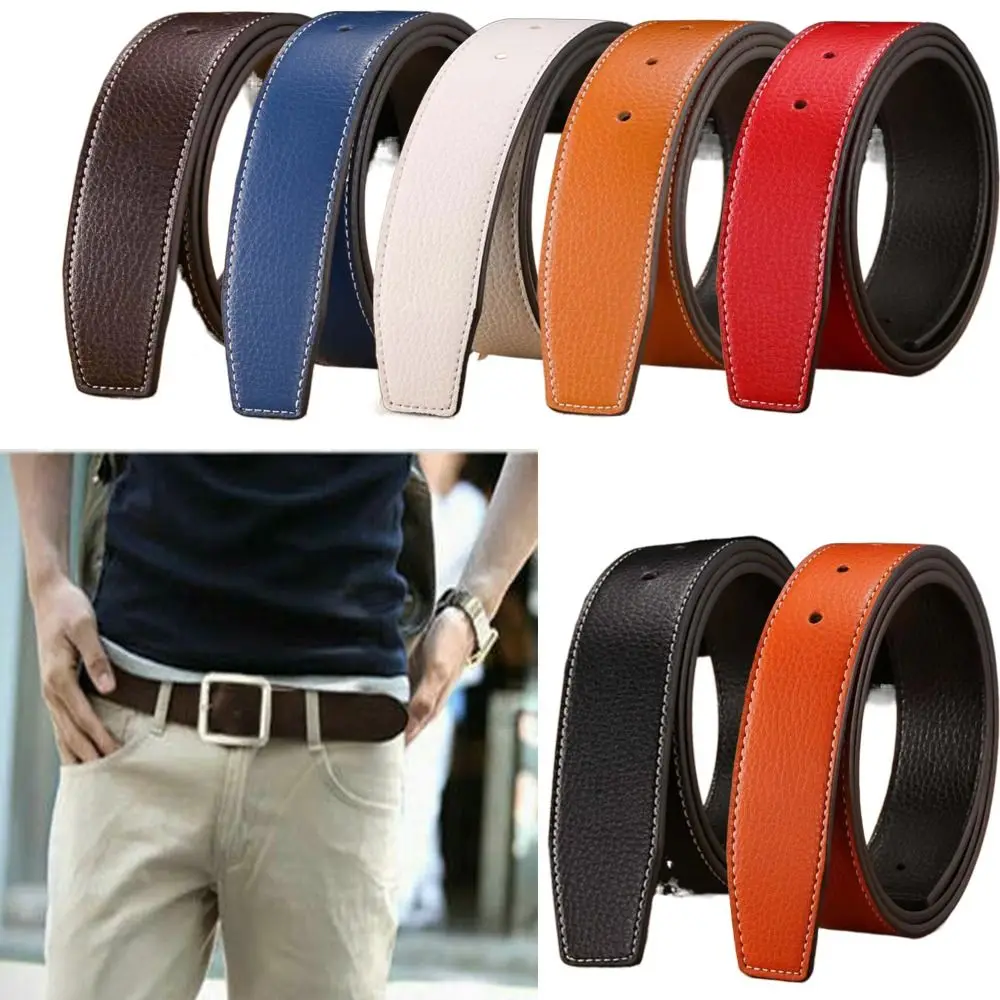 

Replace Strap Trouser Jeans Belt Decor Decorative Trousers Leather Belt Strap Genuine Leather Waistband No Buckle Belt