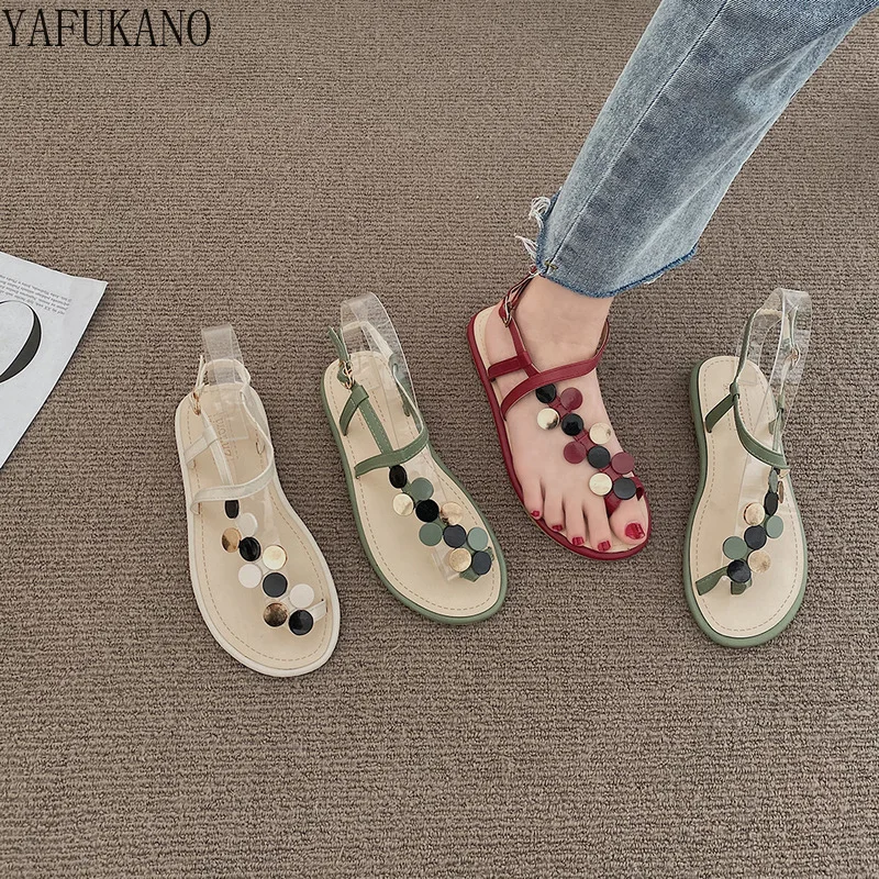 

Bohemian Style Sandals Design Sense Niche Summer Fairy Style Students Wild Clip Toe Rome Shoes Soft Bottom Comfort Beach Shoes