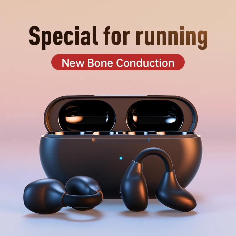 YC 2023 новые наушники Bluetooth 5.3 Ушная клипса с костной проводимостью беспроводные