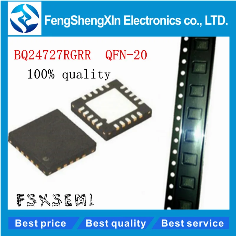 

10pcs/lot New BQ727 BQ24727 BQ24727RGRR QFN-20 IC Chipset