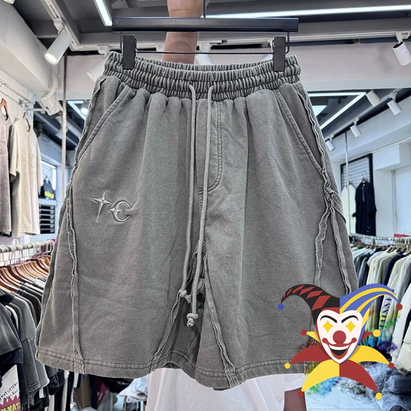 Винтажные Лоскутные шорты THUG CLUB TC для мужчин и женщин лучшее качество