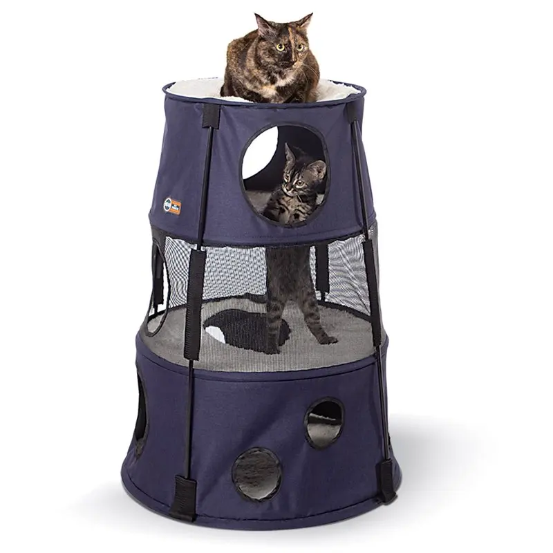 

Kitty Tower Classy Dark Denim 22 X 30 Inches For Cats Kitten Furniture House