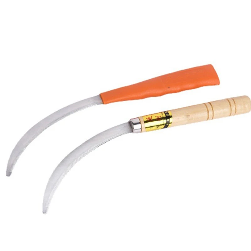 

Household Stainless Steel Mower Knife Fishing Wild Fishing Chain Knife Mowing Thickened Steel Sickle Agricultural Weed Cleaner