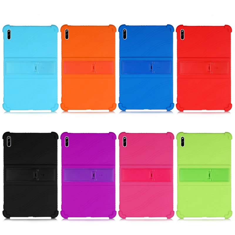 

4 Thicken Cornors Silicon Cover Case with Kickstand For Huawei MatePad 10.4 BAH3-W09/AL00/L09/W59 BAH4-AL10/W09 Shockproof Funda