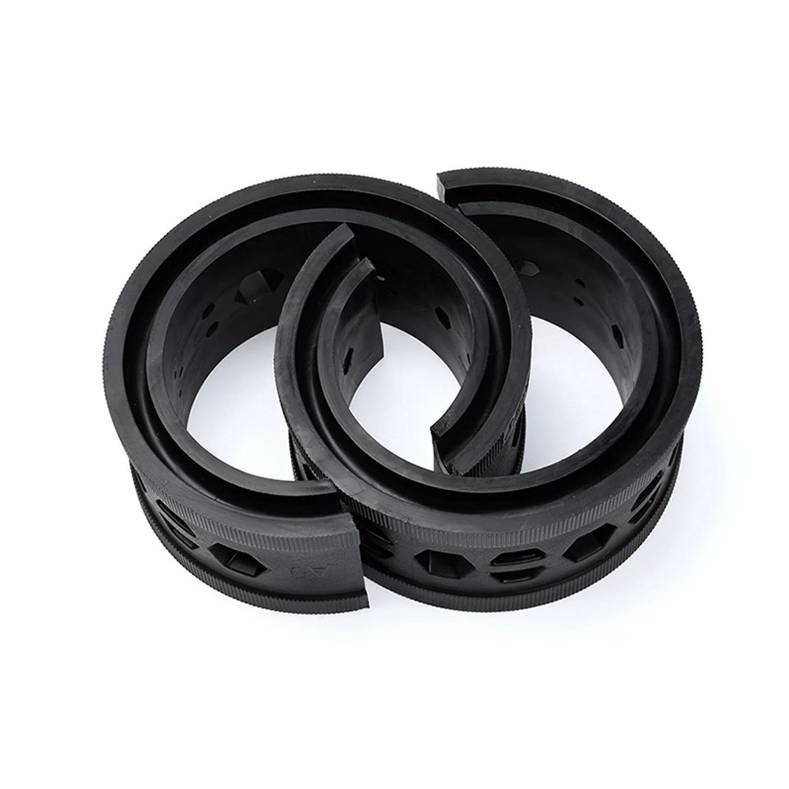 

2pcs Enhanced Version Of Car 19 Hole Black Buffer Rubber Shock Absorber Spring Shock Absorber Rubber Shock Absorption System