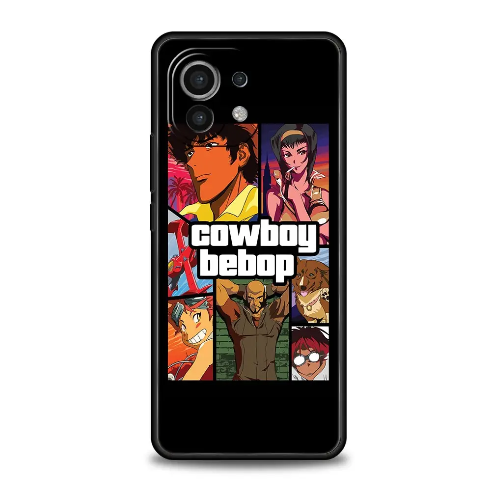Hot Anime Cowboy Bebop Phone Case For Xiaomi Poco X4 X3 NFC F3 F4 M3 M4 Mi Note 12T 10 12 11 Ultra 11T Pro 10T Lite 9T 5G Cover