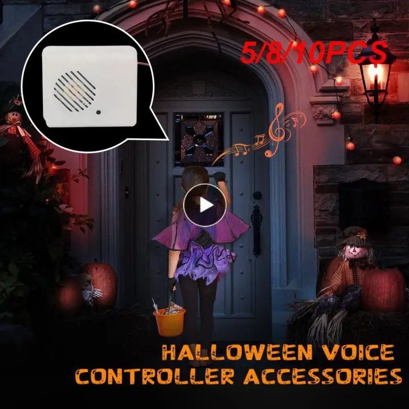 

5/8/10PCS Tricky Scream Speaker Scary Halloween Party Decoration Funny Halloween Sound Sensor Horror Screaming Prop Creative