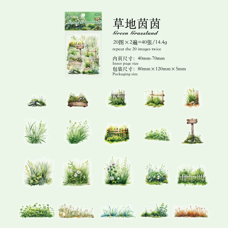 

Набор стикеров Alideco для скрапбукинга 40 шт.