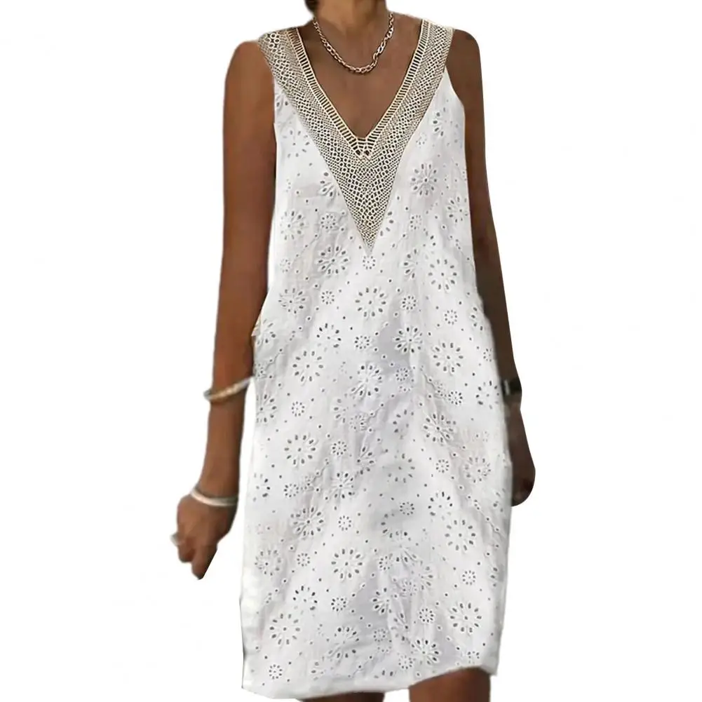 

V-neck Dress Pullover Women Summer Dress Female Clothes