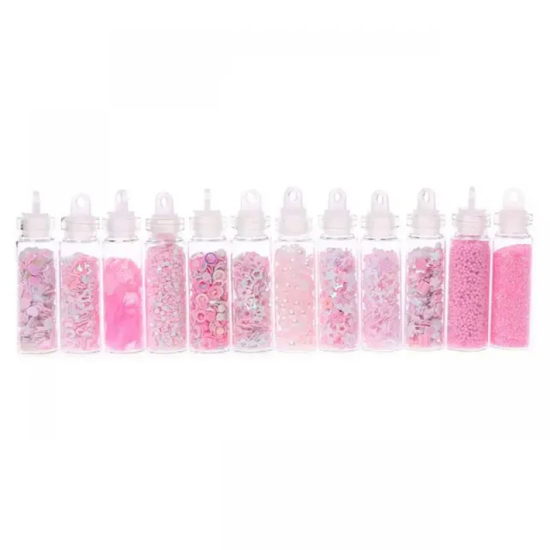 Товары для рукоделия 12 бутылок/набор маникюрных блесток DIY Art Glitter Sequin Ins 634D